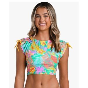 Hobie Standard Crop Womens Swim Top Rashguard size S Small BRAND NEW WITH TAGS